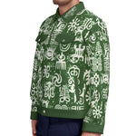 ADINKRA MIXKAKI Unisex Lapel Jacket