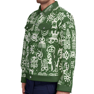 ADINKRA MIXKAKI Unisex Lapel Jacket