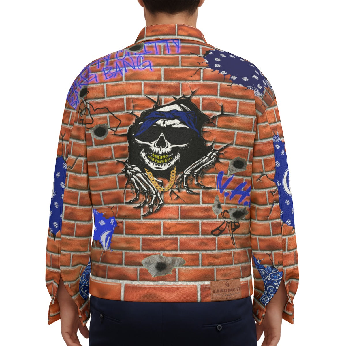 BRICCWALL SKULL Unisex Lapel Jacket