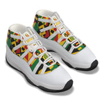 KENTE BUTAN WHT High Top Basketball Shoes