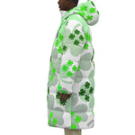 LUCKY LEAF Unisex Long Down Jacket