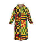 KENTE BUTAN Long Fleece Zip Up Windbreaker