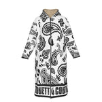 BANDANA PAISLEY WHT Long Fleece Zip Up Windbreaker