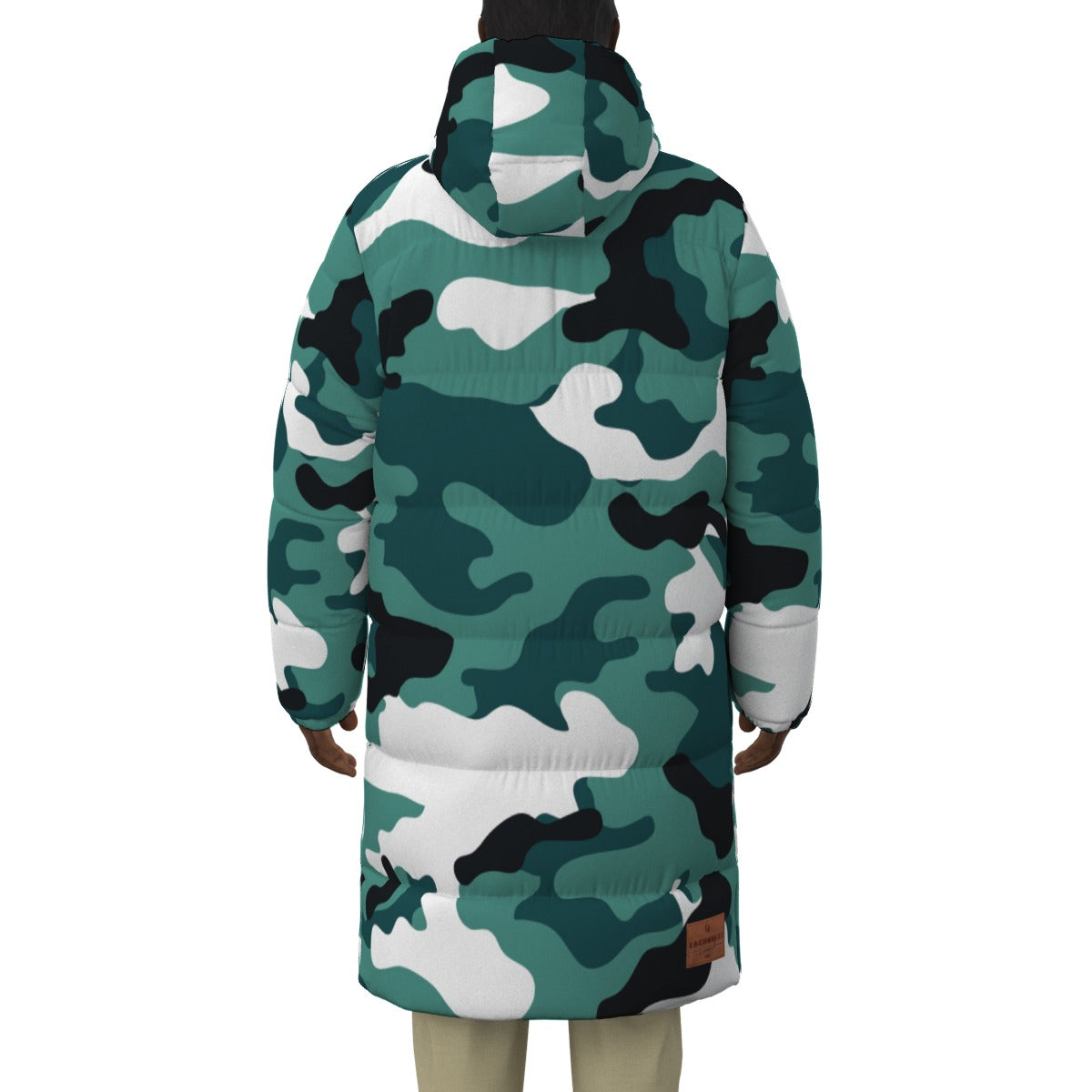 CAMOUFLAGE MORPH Unisex Long Down Jacket