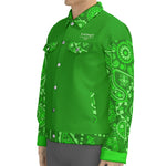 BANDANA VIRAL GREEN Unisex Lapel Jacket