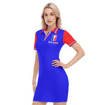 WESTSIDE UNITY Women's Polo Collar Dress