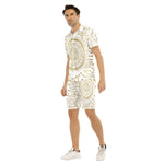 CRYPTO KMT WHT Men's Short Sleeve Shirt Sets