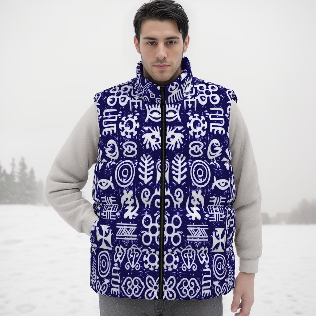 ADINKRA MXBLUE Unisex Down Vest