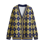 ARLEQUIN BLEU Unisex Cardigan With Button Closure