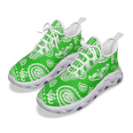 BANDANA PAISLEY GREEN Women's Sports Shoes