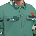 CAMOUFLAGE MORPH Unisex Lapel Jacket Cotton