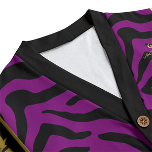PRIVILEGE GRAPES Unisex V-neck Cardigan With Button Closure