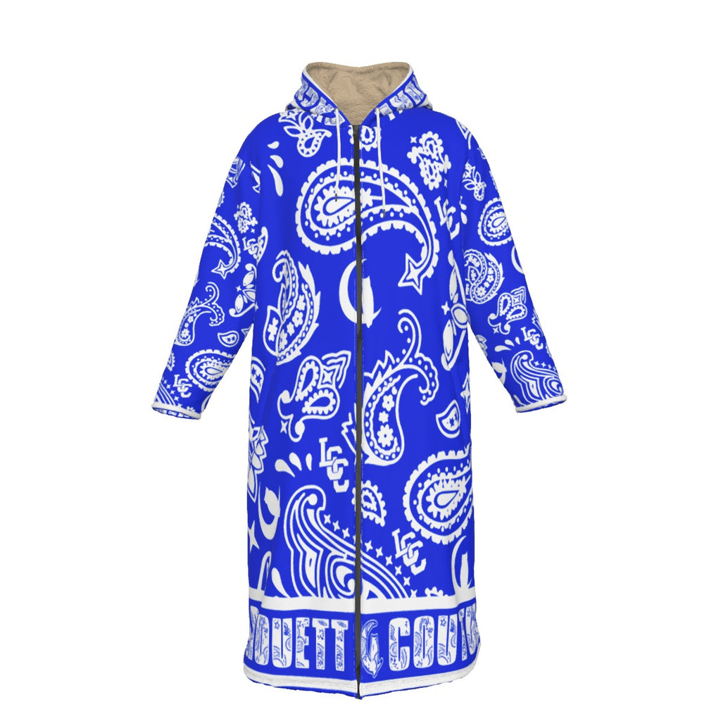 BANDANA PAISLEY Cs'UP Unisex Long Fleece Zip Up Windbreaker