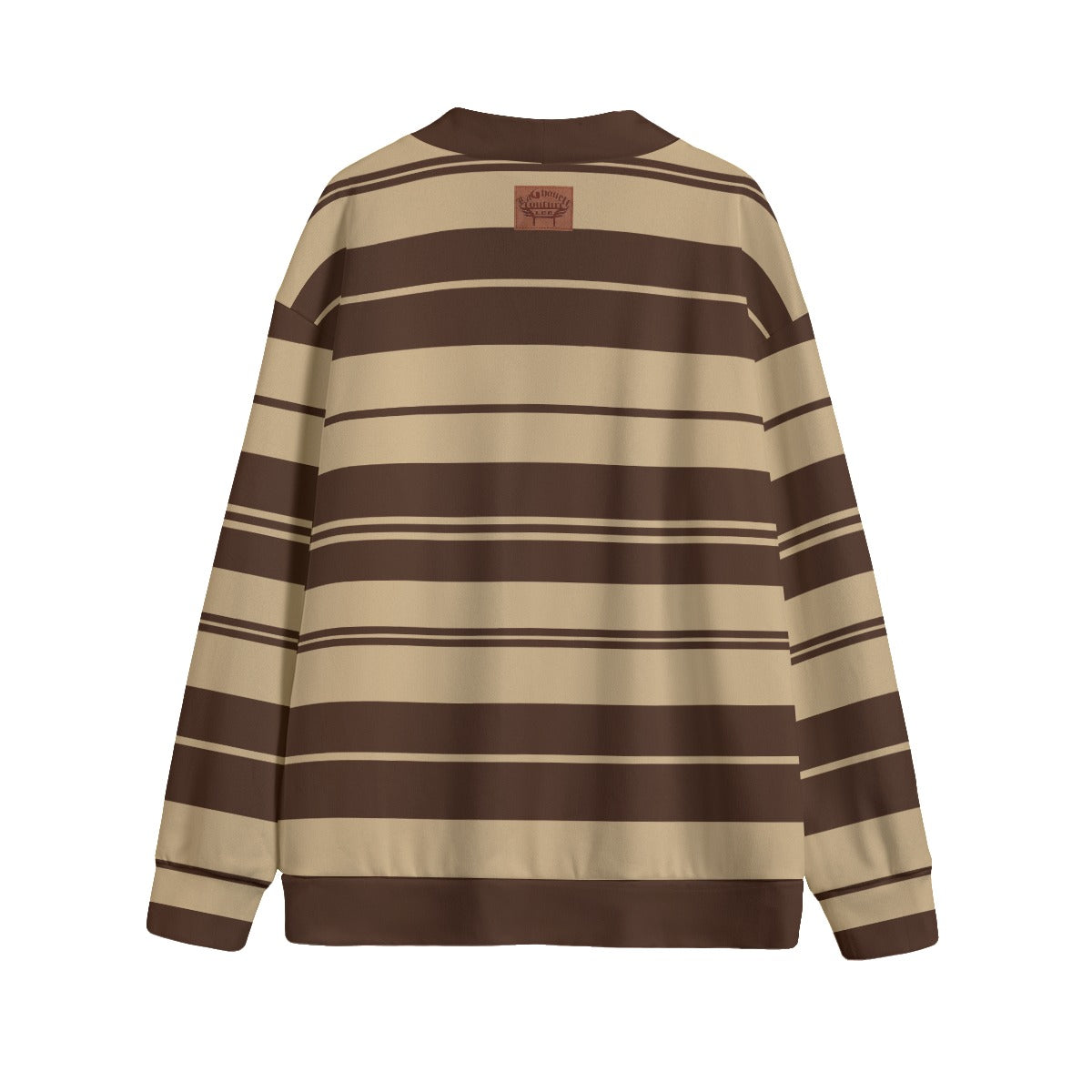 STRIPE UP LOCO Unisex V-neck Cardigan With Button Closure