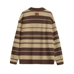 STRIPE UP LOCO Unisex V-neck Cardigan With Button Closure
