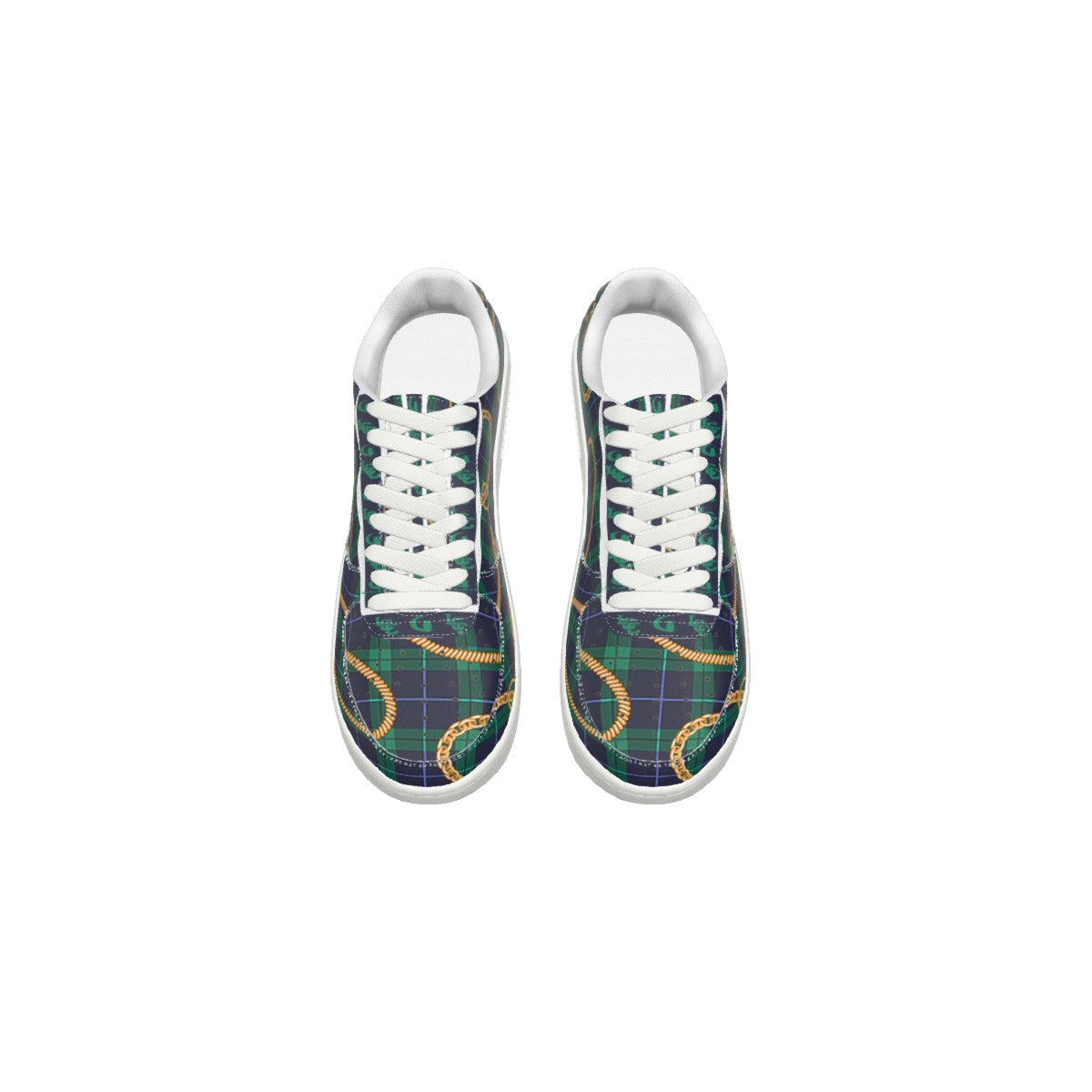 PLAID IN GOLD Men's Air Force Shoes