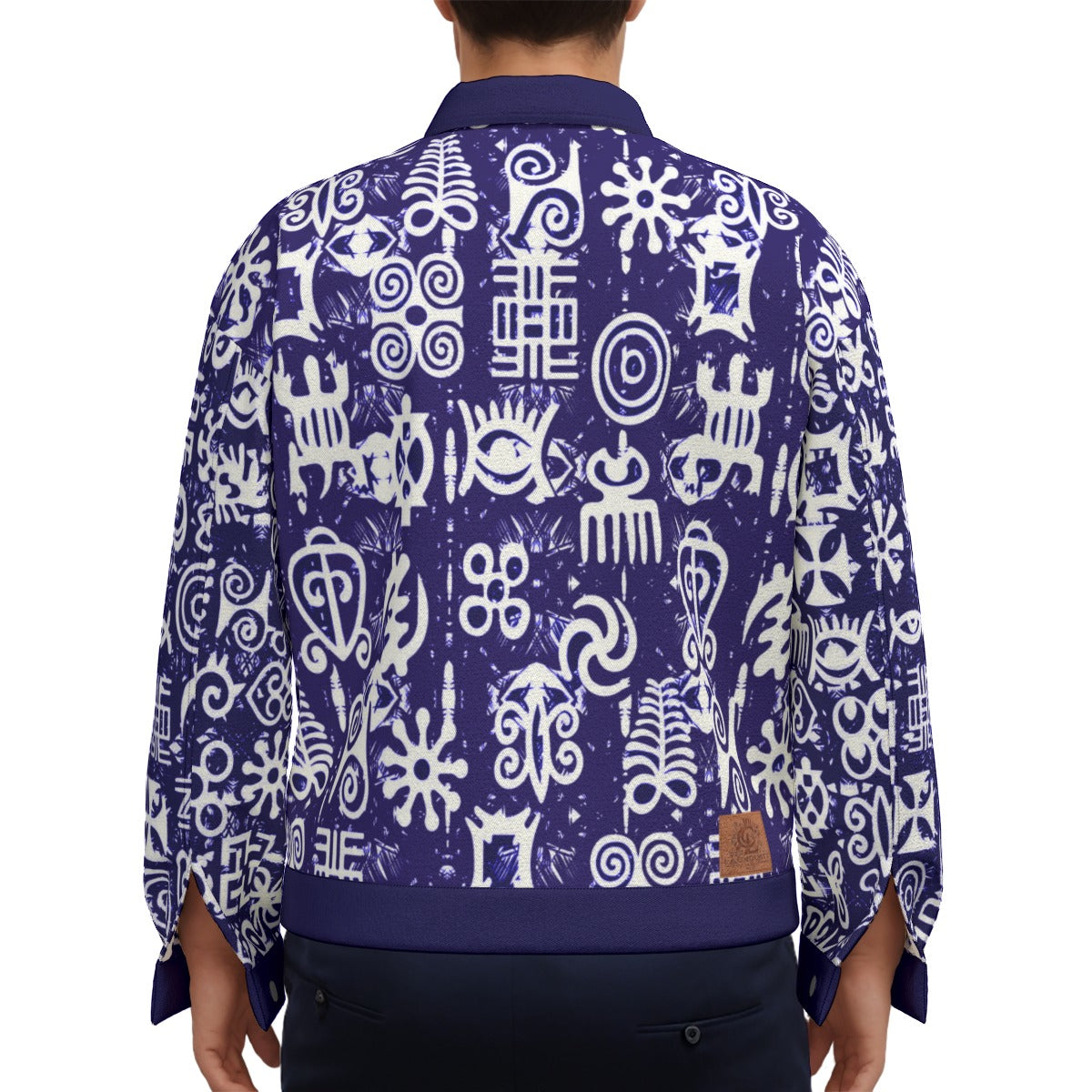 ADINKRA MXBLUE Unisex Lapel Jacket
