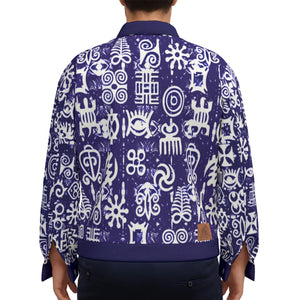 ADINKRA MXBLUE Unisex Lapel Jacket