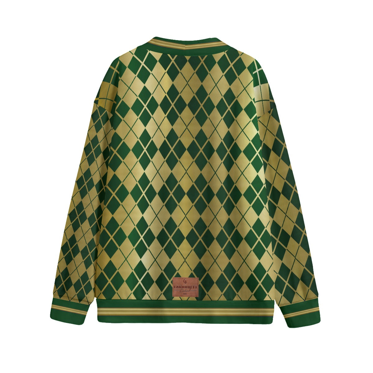 ARLEQUIN GREEN Unisex Cardigan With Button Closure