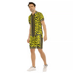PRIVILEGE YLW Men's Short Sleeve Shirt Sets