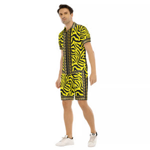 PRIVILEGE YLW Men's Short Sleeve Shirt Sets