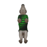 DUSTY PLAID GREEN Dog's Pullover Hoodie