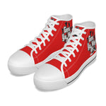 GET YA WALK ON RED Men's Canvas Shoes