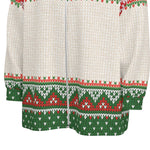 LCC KNITTED XMAS Unisex Stand Collar Zipped Thick Jacket