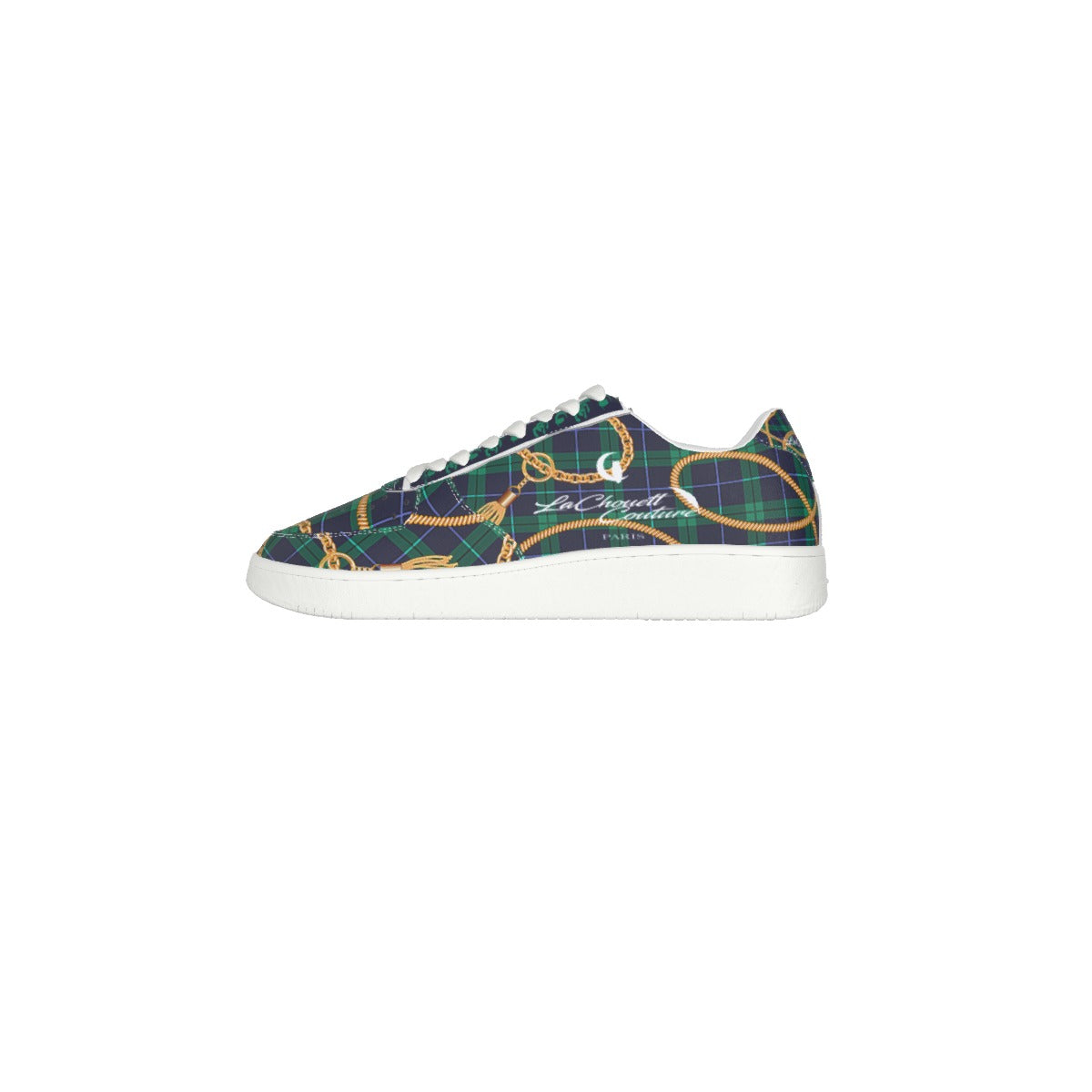 PLAID IN GOLD Men's Air Force Shoes