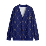 A.U.S DELUXE GLD NAVY Unisex Cardigan With Button Closure