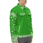 BANDANA V.I.P GREEN Unisex Lapel Jacket