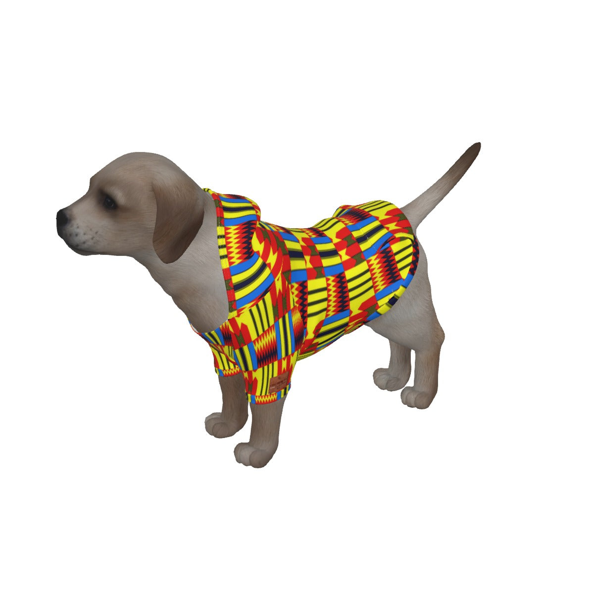 KENTE BLUE Dog's Pullover Hoodie