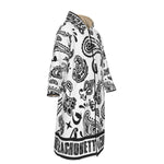 BANDANA PAISLEY WHT Long Fleece Zip Up Windbreaker