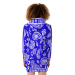 BANDANA PAISLEY Cs'UP Women's Heavy Fleece Long Hoodie