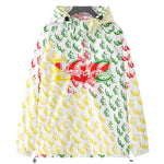 LCC NEW RICH YANA WHT Raglan Windbreaker With Zipper Closure