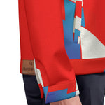 FRANCE RED Unisex Lapel Jacket