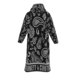 BANDANA PAISLEY BLC Unisex Long Fleece Zip Up Windbreaker