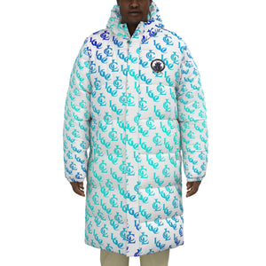 NEW RICH BLUETT Unisex Long Down Jacket