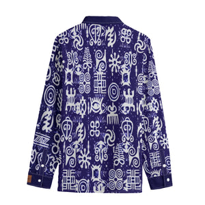 ADINKRA MXBLUE Men's Shirt Cotton poplin