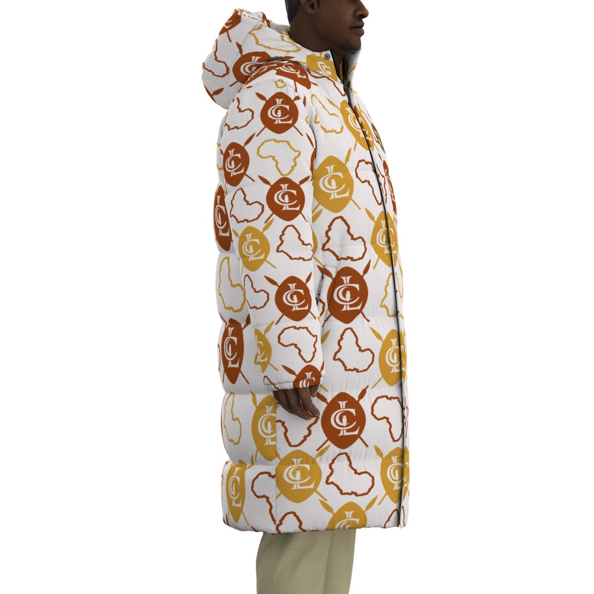 LCC WARRIOR WHT Unisex Long Down Jacket