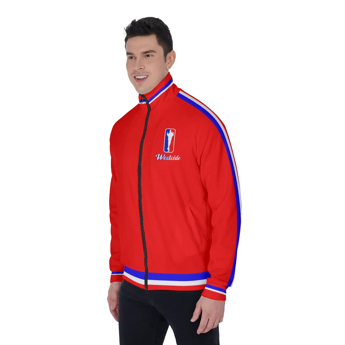 WESTSIDE RED Men's Stand Collar Jacket