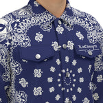 BANDANA NAVY Unisex Lapel Jacket