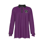 EAZY-E RUTHLESS PRPLE Men's Long Sleeve Polo Shirt