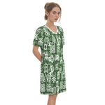ADINKRA MXGRN Women's Round Neck Dress