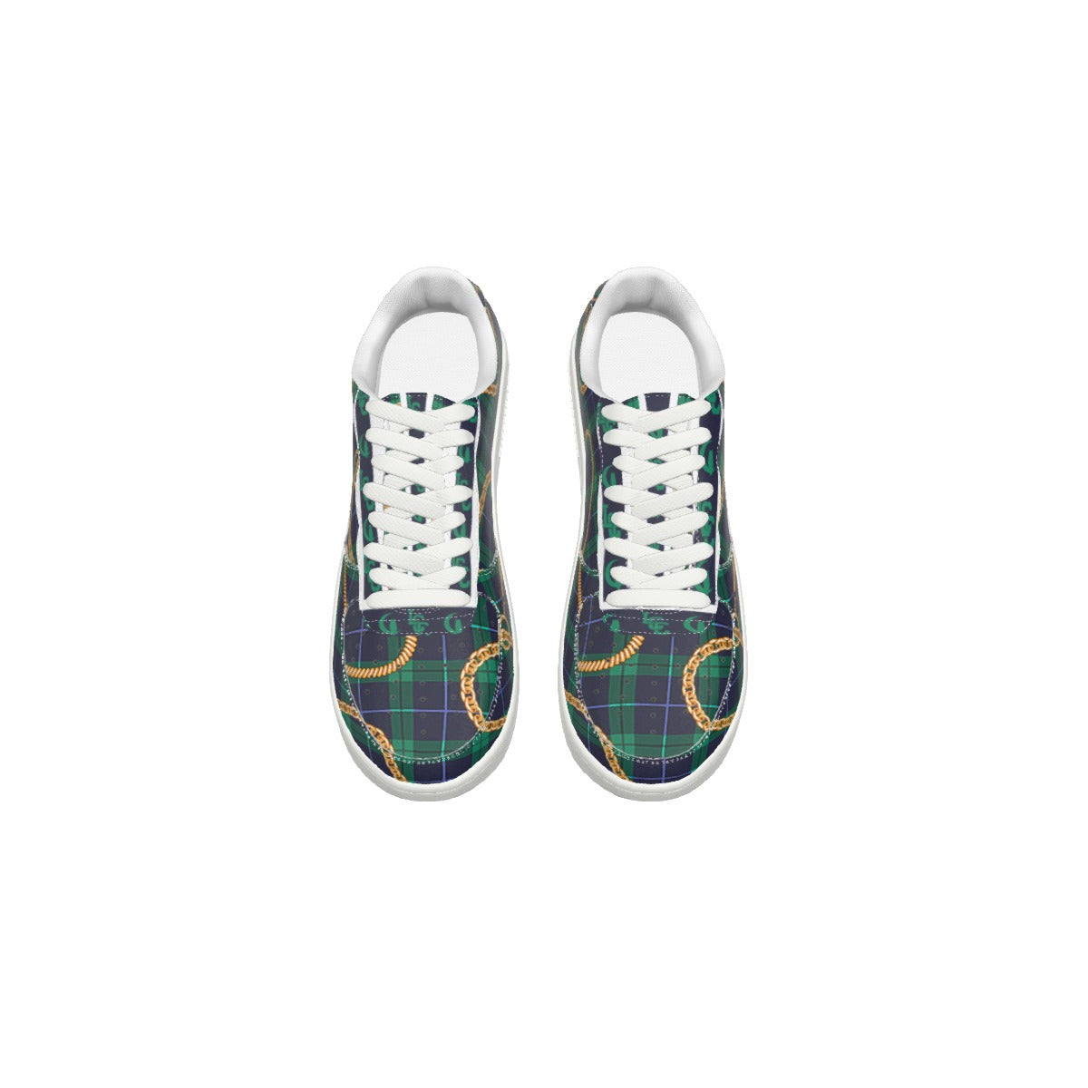 PLAID IN GOLD Women's Air Force Shoes