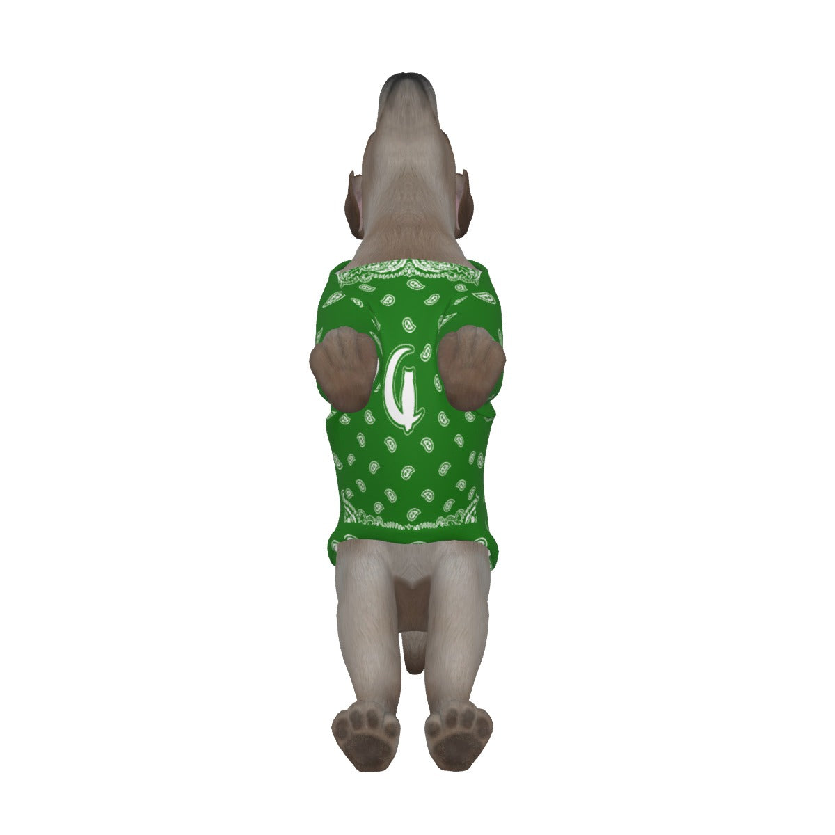 BANDANA GREEN Dog's Pullover Hoodie