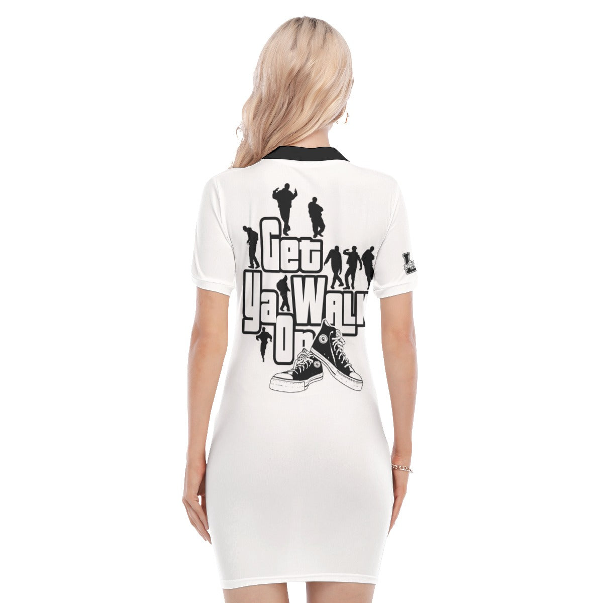GET YA WALK ON Women's Polo Collar Dress