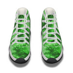 TIE DYE GREEN High Top Basketball Shoes