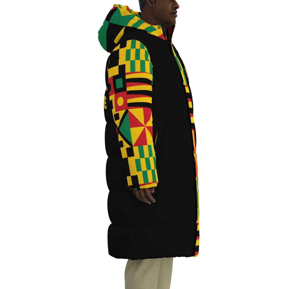 KENTE BUTAN Unisex Long Down Jacket