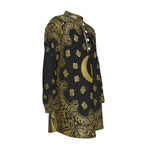 BANDANA GOLDBLC Men's Stand-up Collar Long Shirt